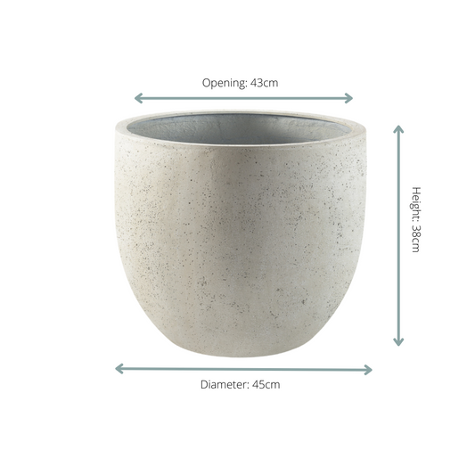 Pot Grigio New Egg Antique White